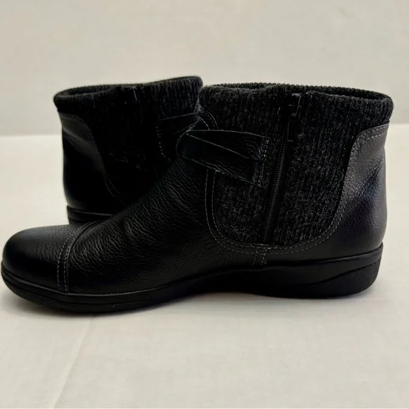 Clarks Women's Cheyn Kisha Ankle Boot Side Zip Black Size 10M - Picture 5 of 11